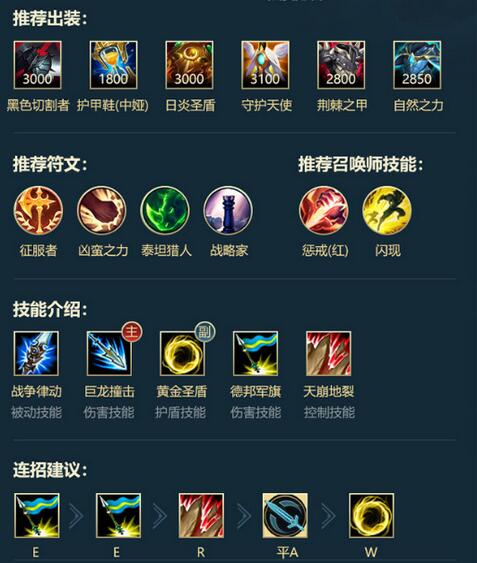 英雄联盟手游嘉文四世出装怎么选择 英雄联盟手游嘉文四世出装选择攻略