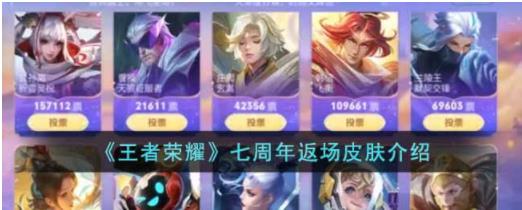 王者荣耀七周年返场皮肤是什么 王者荣耀七周年返场皮肤介绍