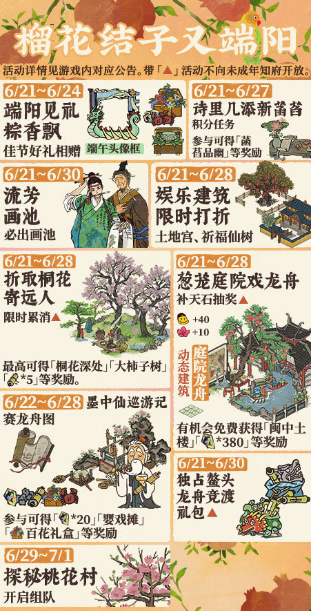 江南百景图榴花结子又端阳活动什么时候开始 江南百景图榴花结子又端阳活动开始时间一览