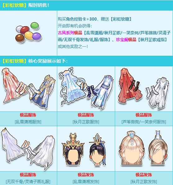 QQ飞车彩虹软糖奖励有什么 QQ飞车彩虹软糖奖励一览