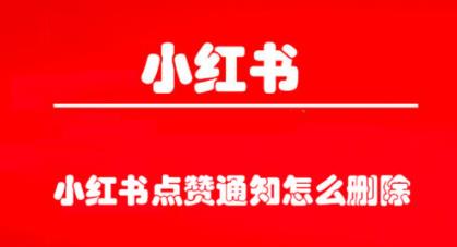小红书点赞通知怎么删除 小红书点赞通知删除方法