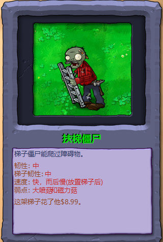 植物大战僵尸1僵尸图鉴大全及介绍(原版高清)
