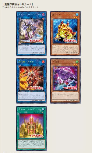 游戏王ocg最新禁卡表，游戏王2023年4月表一览