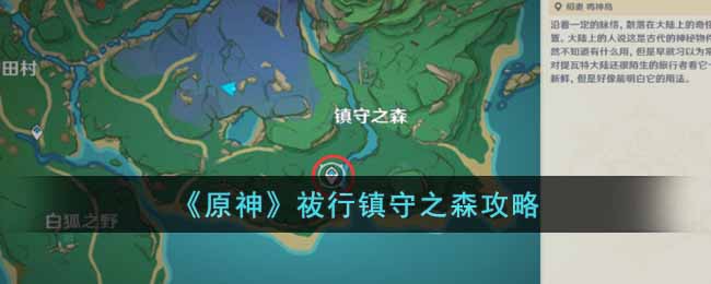 原神祓行镇守之森任务怎么做？祓行镇守之森任务图文攻略